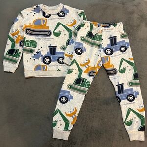 H&M Construction Vehicles Sweatshirt & Joggers Set